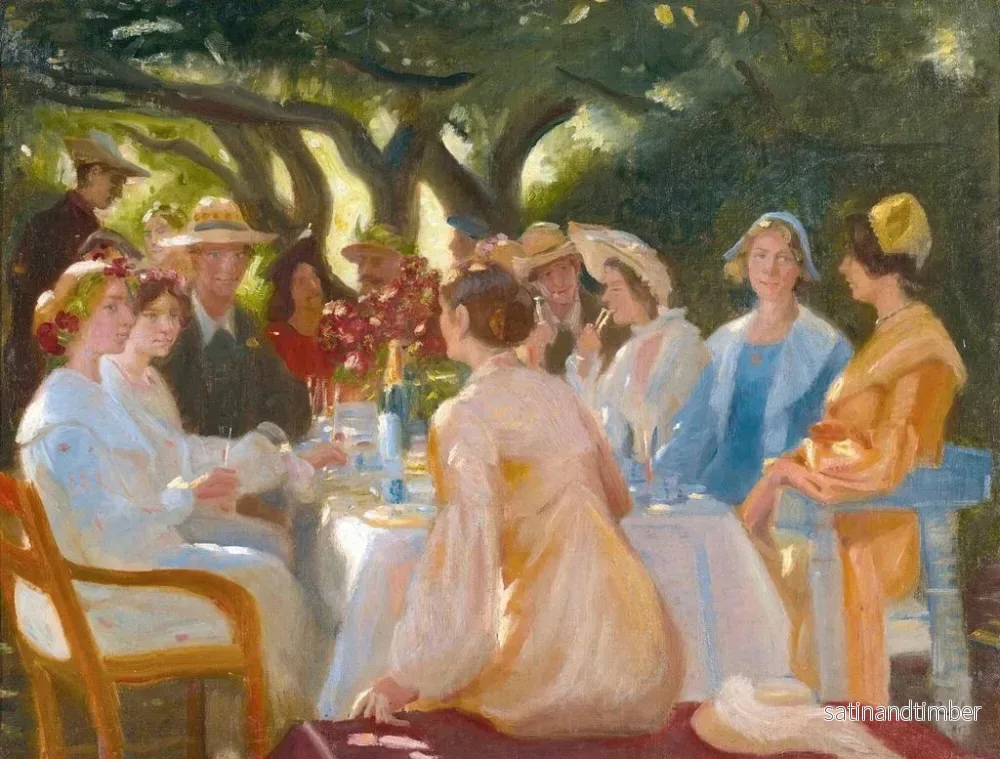 Reproduktion av målningen Le déjeuner des acteurs à Skagen - Michael Ancher - Bild 2
