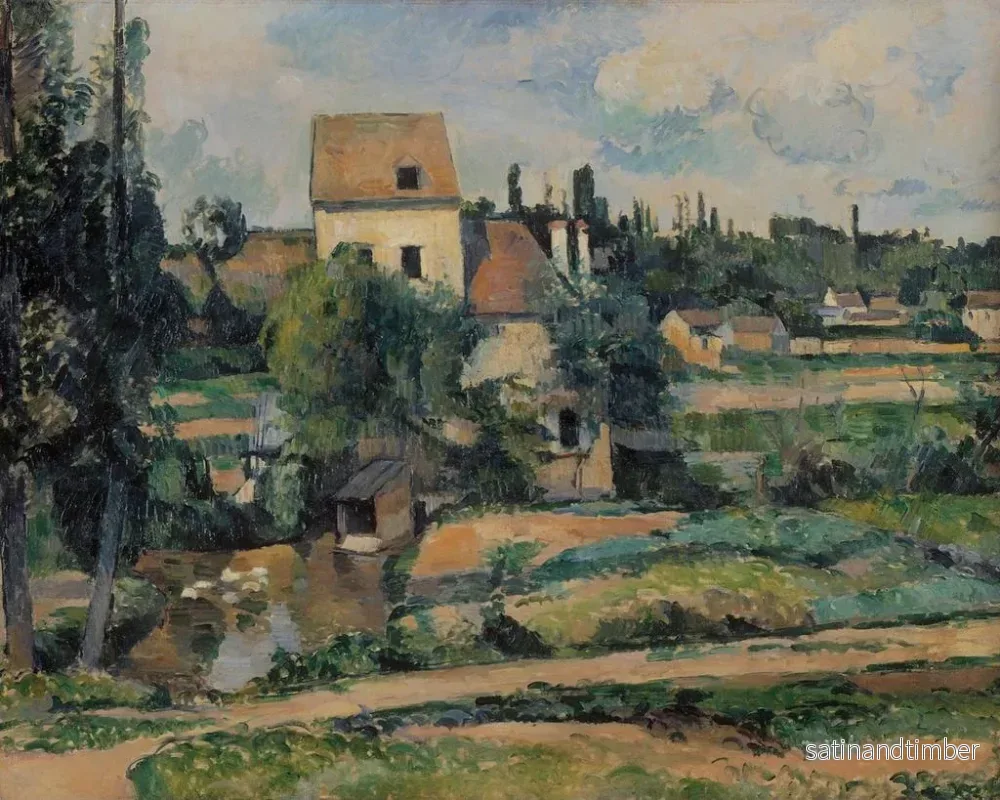 Reproduktion av målningen av Moulin sur la Couleuvre à Pontoise - Paul Cézanne - Bild 2