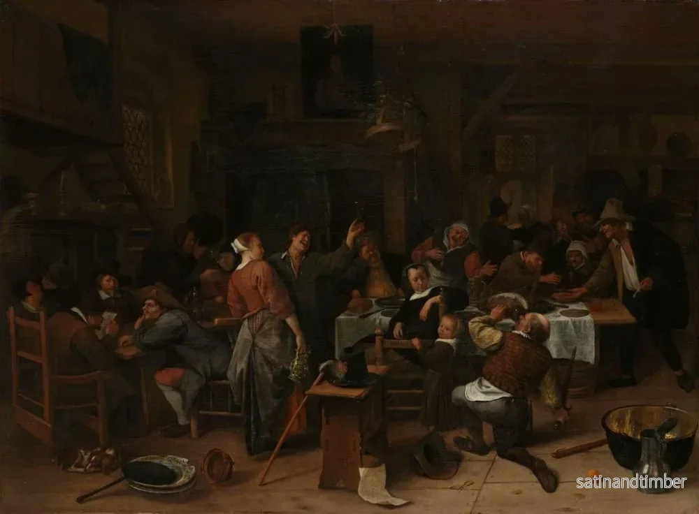 Reproduktion av målningen Journée des princes - Jan Steen - Bild 2