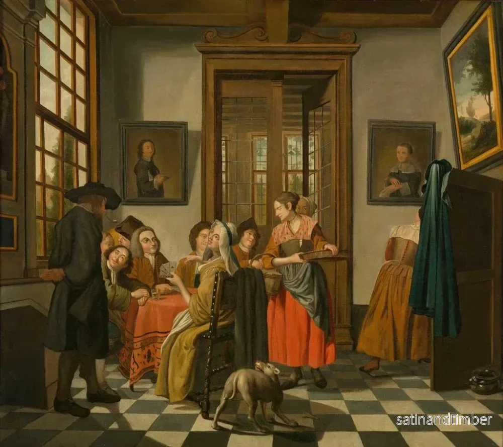 Reproduktion av målningen Kortspel - Jan Josef Horemans den Yngre - Bild 2