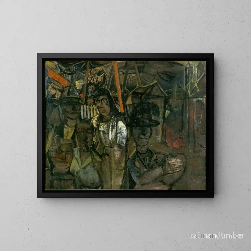 Reproduktion av målningen Fête foraine - Constant Permeke