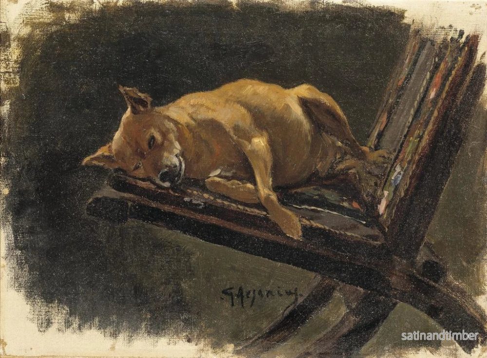 Reproduktion av målningen Hund som vilar - Karl Georg Arsenius - Bild 2