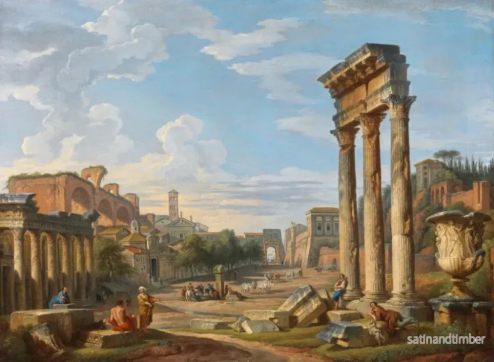Reproduktion av målningen Le Forum romain - Giovanni Paolo Panini - Bild 2