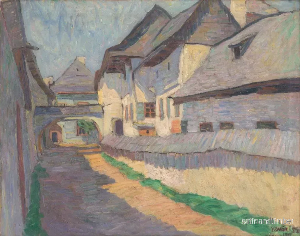 Reproduktion av målningen Brna dans la rue Kemarska - Konstantin Korovin - Bild 2