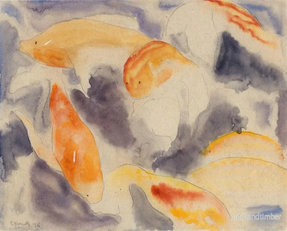 Reproduktion av målningen Serie av fisk nr 4 - Charles Demuth - Bild 2