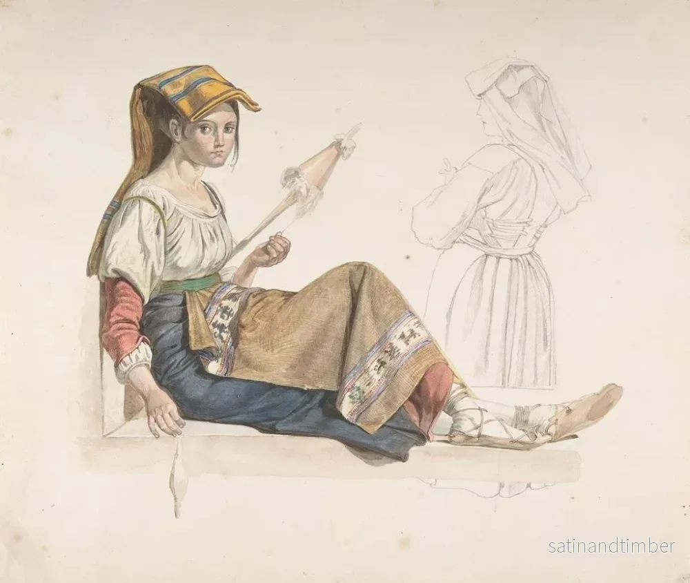 Reproduktion av målningen av napolitansk kvinna - Karl Wilhelm Freiherr von Heideck - Bild 2