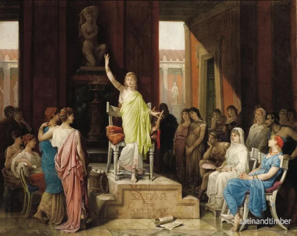 Reproduktion av målningen Sappho - Louis-Hector Leroux - Bild 2