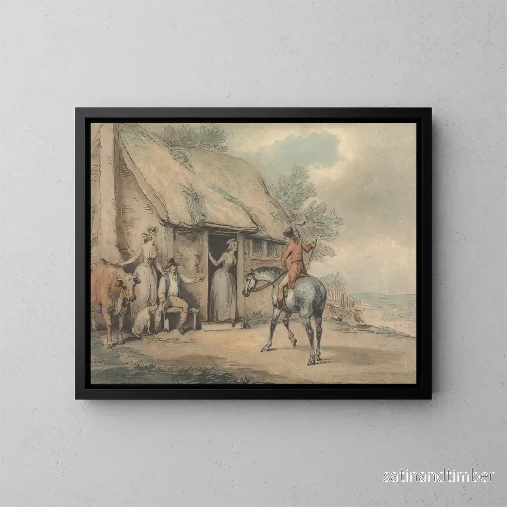Reproduktion av målningen Retour à la maison - Samuel Howitt