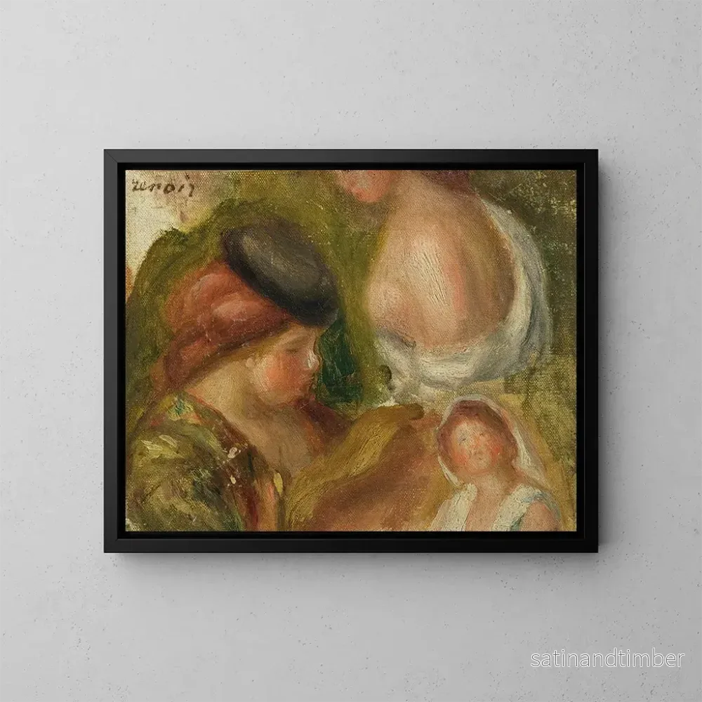 Reproduktion av målningen Studier av kvinnor - Pierre-Auguste Renoir
