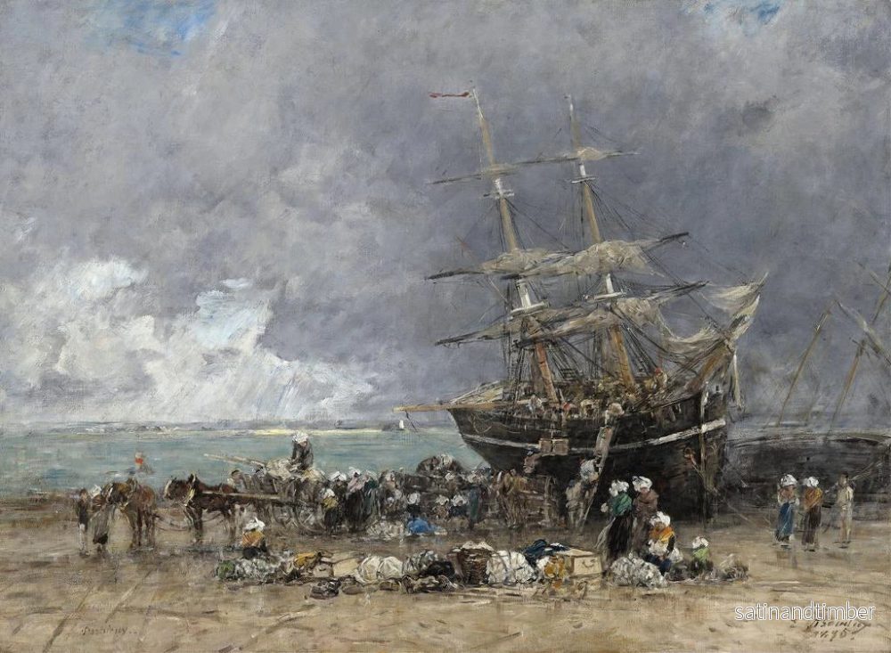 Reproduktion av målningen av Retour du Terre-Neuvier - Eugène Boudin - Bild 2