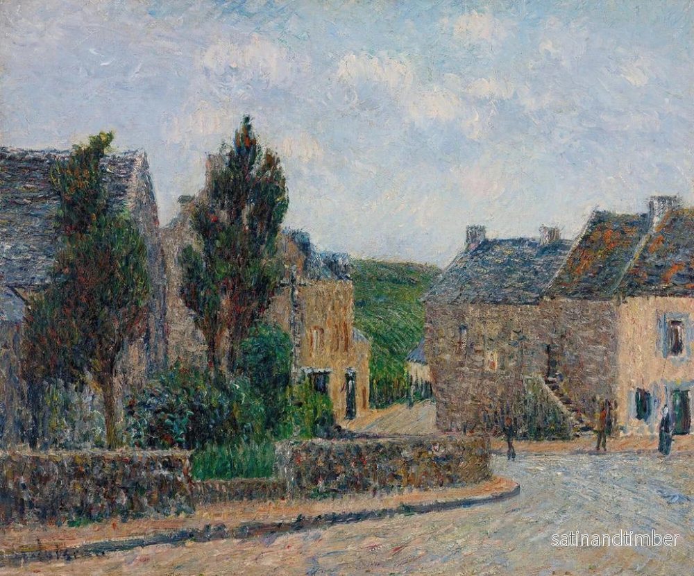 Reproduktion av målningen Rue Saint-Lunaire - Gustave Loiseau - Bild 2