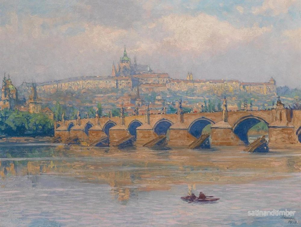 Reproduktion av målningen Prague - Heinrich Tomec - Bild 2
