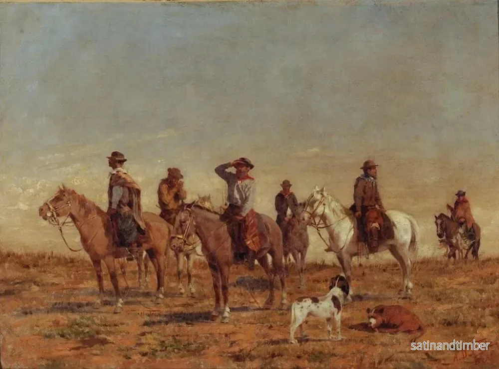 Reproduktion av målningen Cowboys - Ángel Della Valle - Bild 2