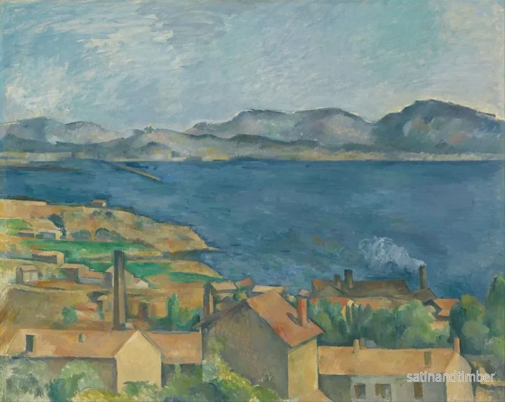 Reproduktion av målningen La Baie de Marseille vue de L'Estaque - Paul Cézanne - Bild 2