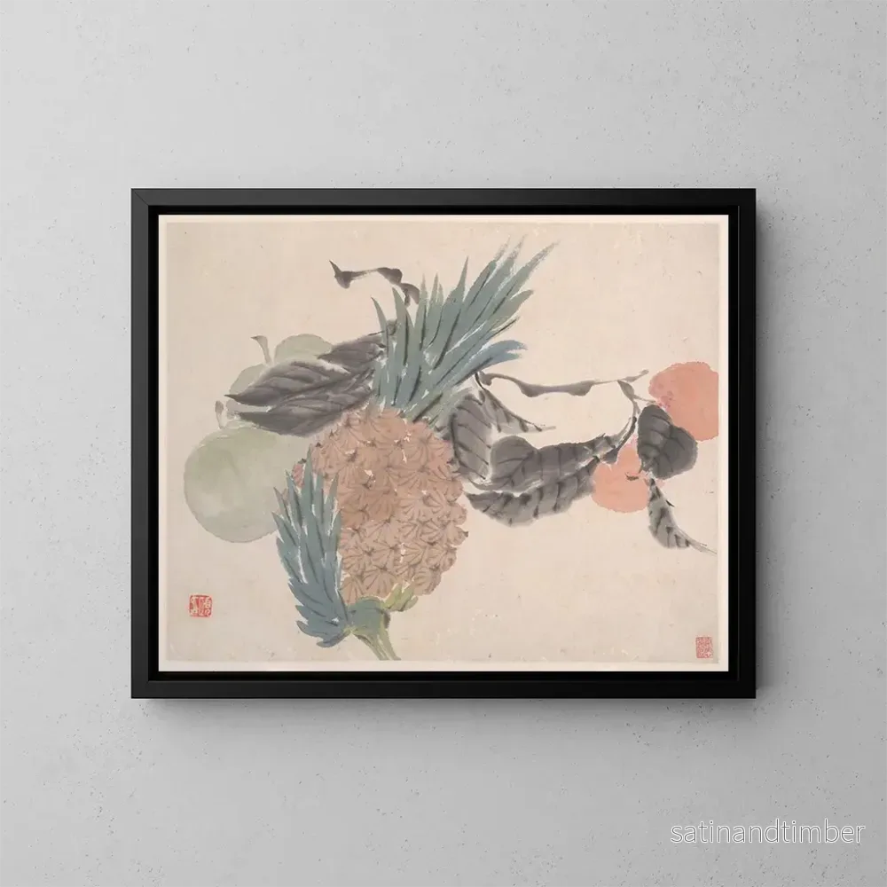 Reproduktion av målningen Djur, blommor och fåglar Pl2 - Ren Yi