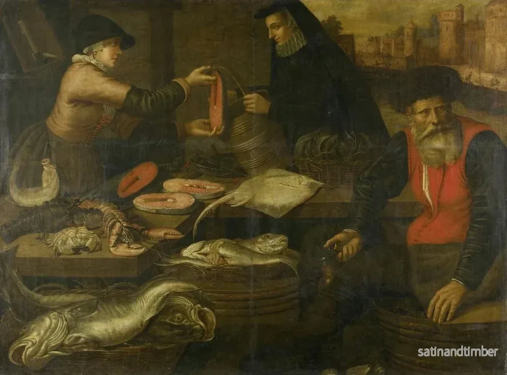 Reproduktion av målningen Poissonniers - Jacob van Nieulandt - Bild 2