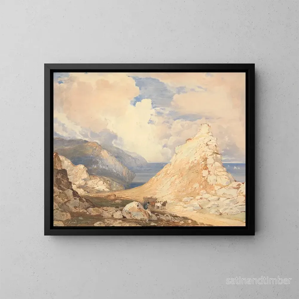 Reproduktion av målningen Vallée des Rochers, Lynton, Devon du Nord - Francis Oliver Finch