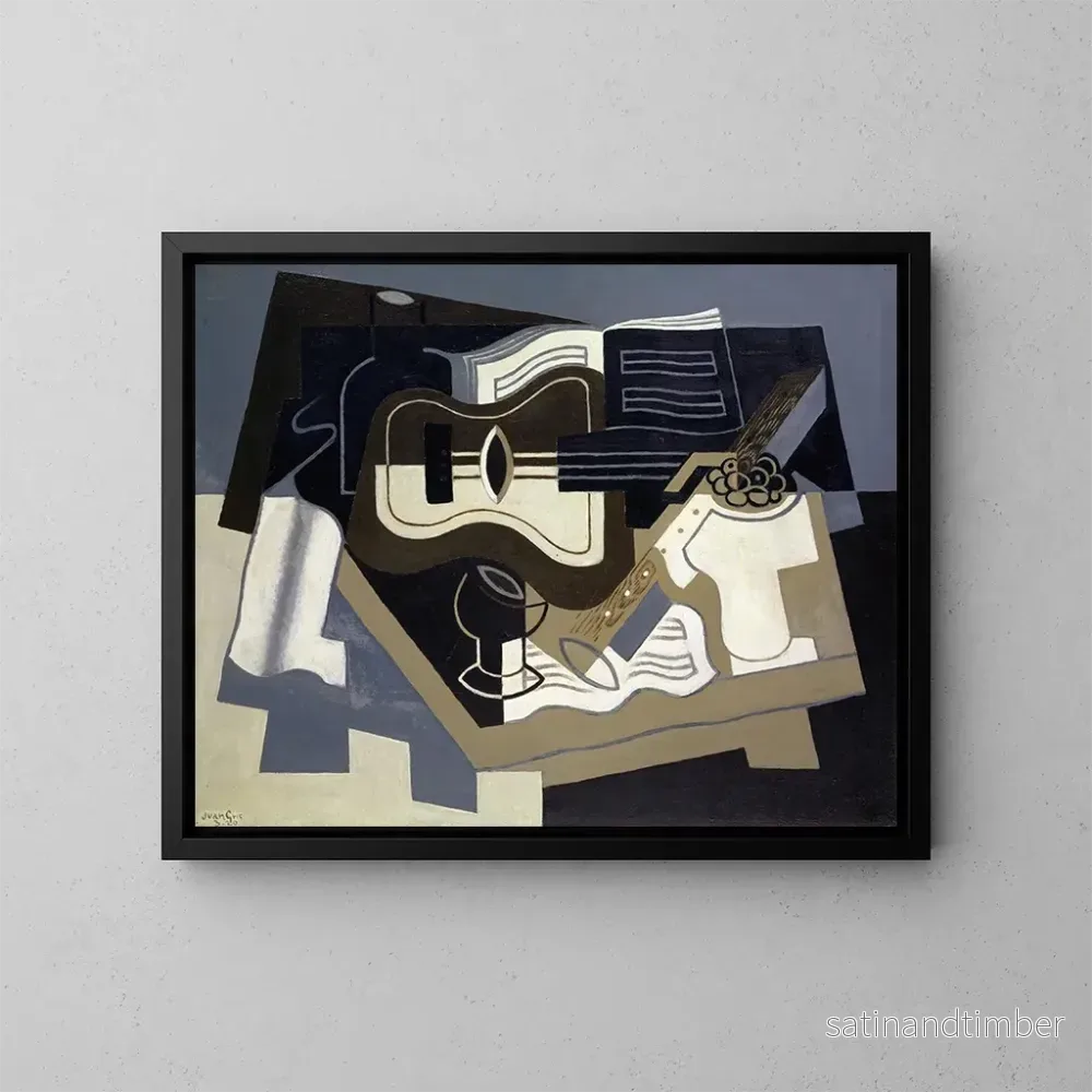 Reproduktion av målningen Guitare et clarinette - Juan Gris