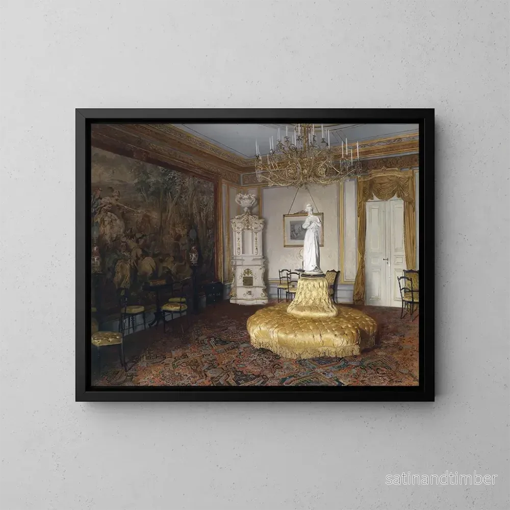 Reproduktion av målningen Inomhus - Johann Hamza