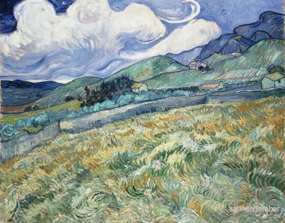 Reproduktion av målningen Landskap av Saint-Rémy - Vincent van Gogh - Bild 2