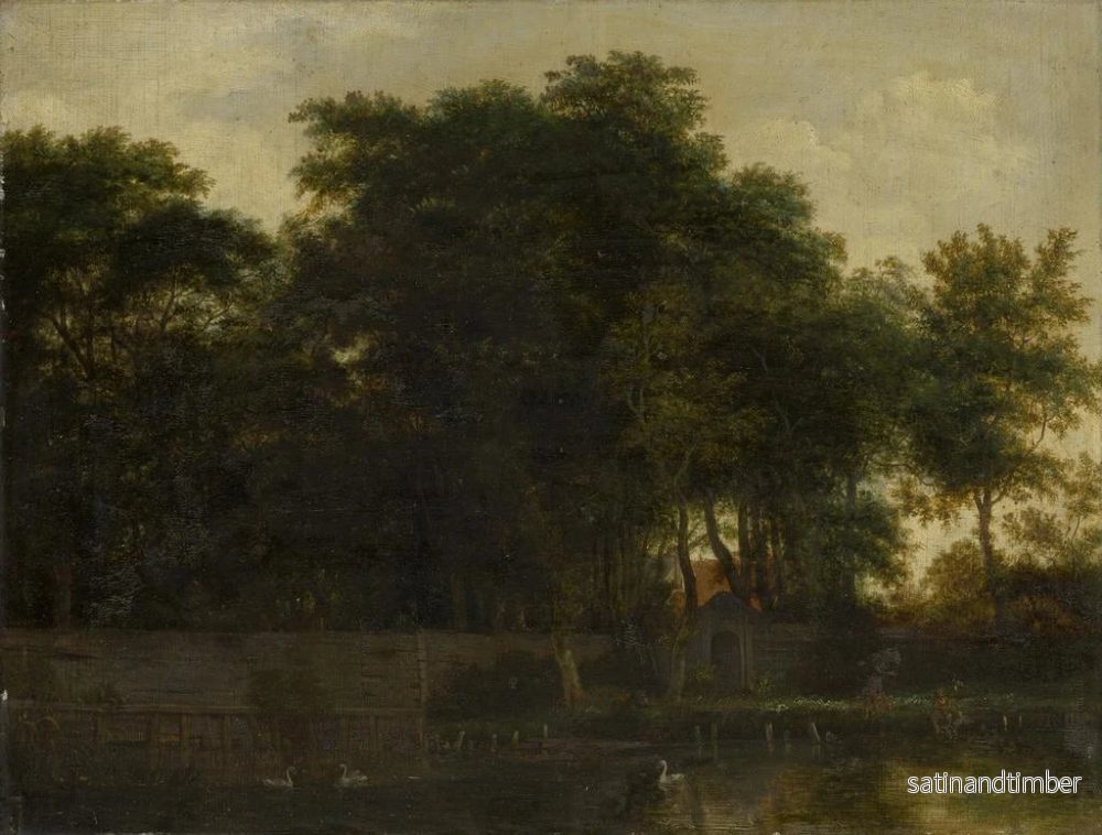 Reproduktion av målningen av Svansjö i en park - Guillam Dubois - Bild 2