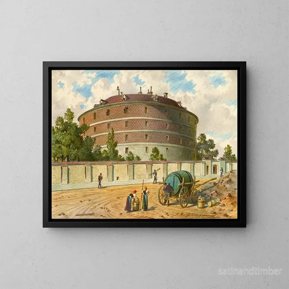 Reproduktion av målningen L äldre mentalsjukhus i Wien, kallat Narrenturm, Kaiser Joseph Gugelhupf – Franz Gerasch Reproduktion av målningen L äldre mentalsjukhus i Wien, kallat Narrenturm, Kaiser Joseph Gugelhupf – Franz Gerasch