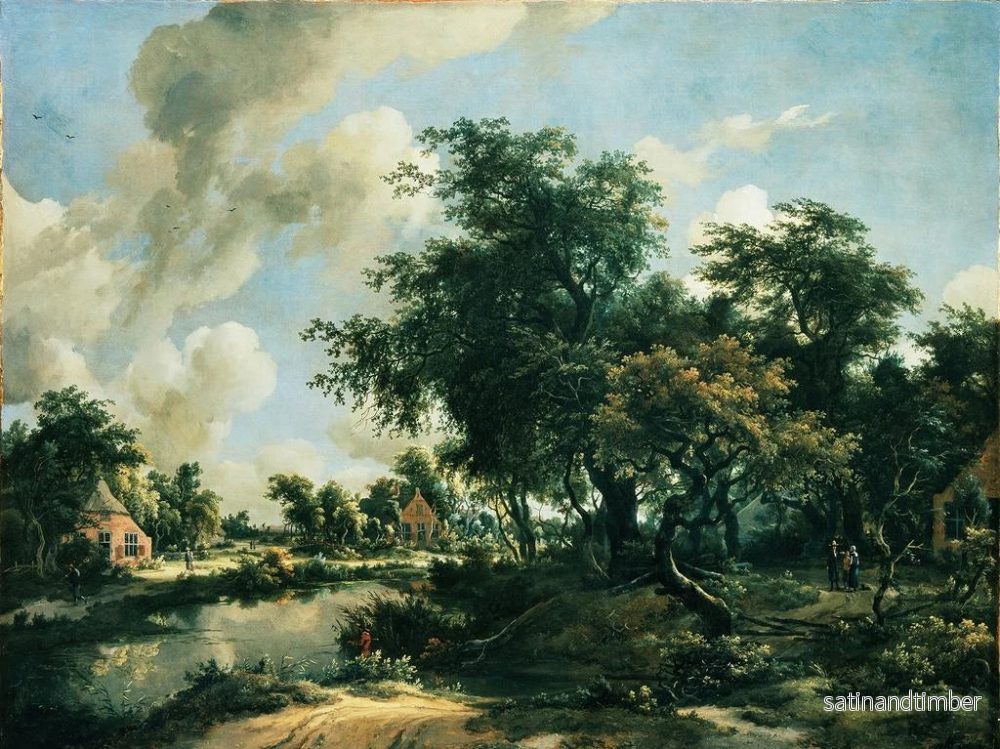 Reproduktion av målningen av ett stormigt landskap - Meindert Hobbema - Bild 2