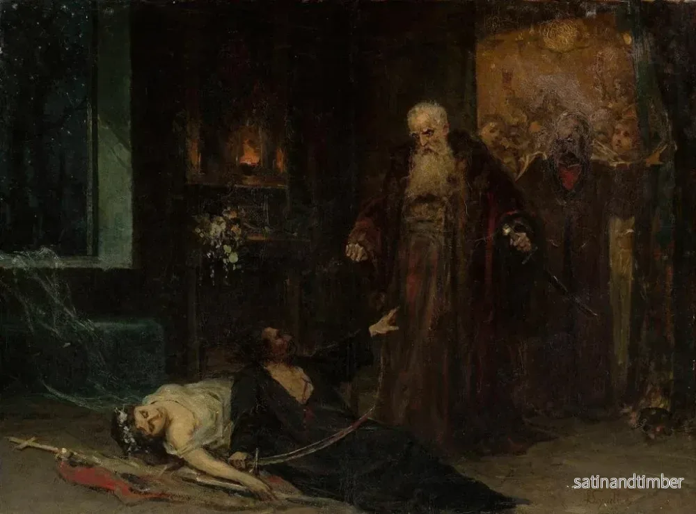Reproduktion av målningen Scène de meurtre - Pantaleon Szyndler - Bild 2