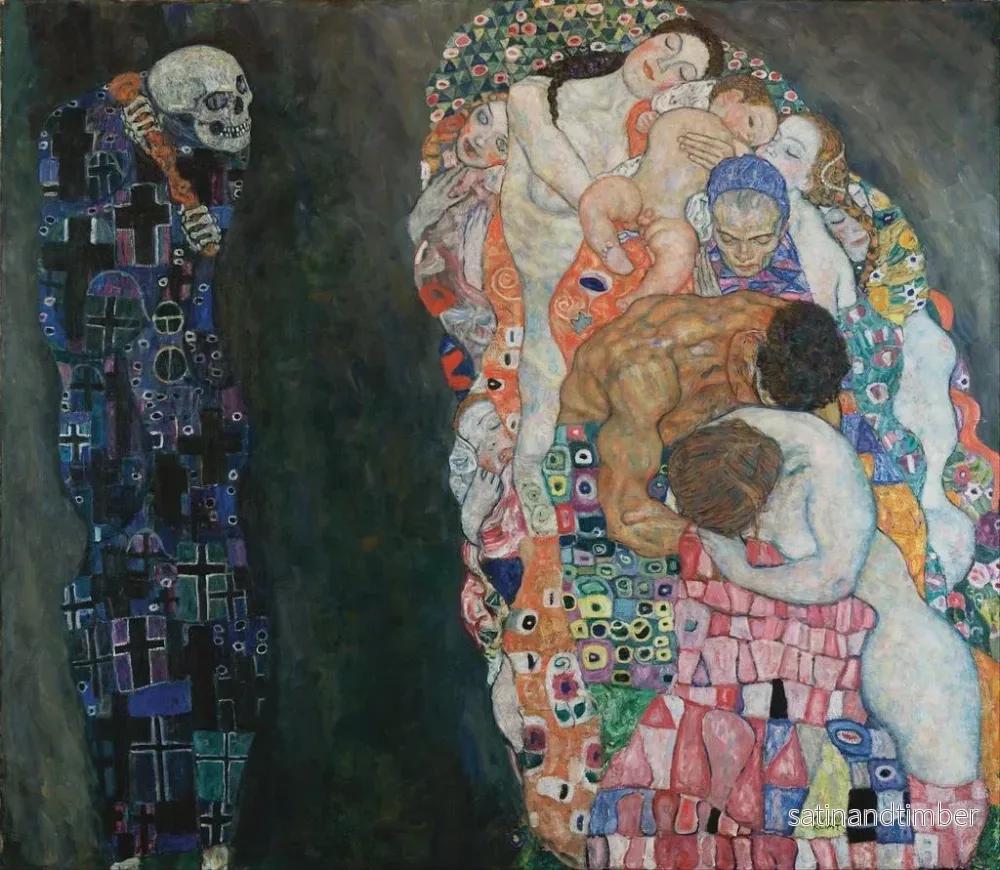 Reproduktion av målningen La Mort et la Vie - Gustav Klimt - Bild 2