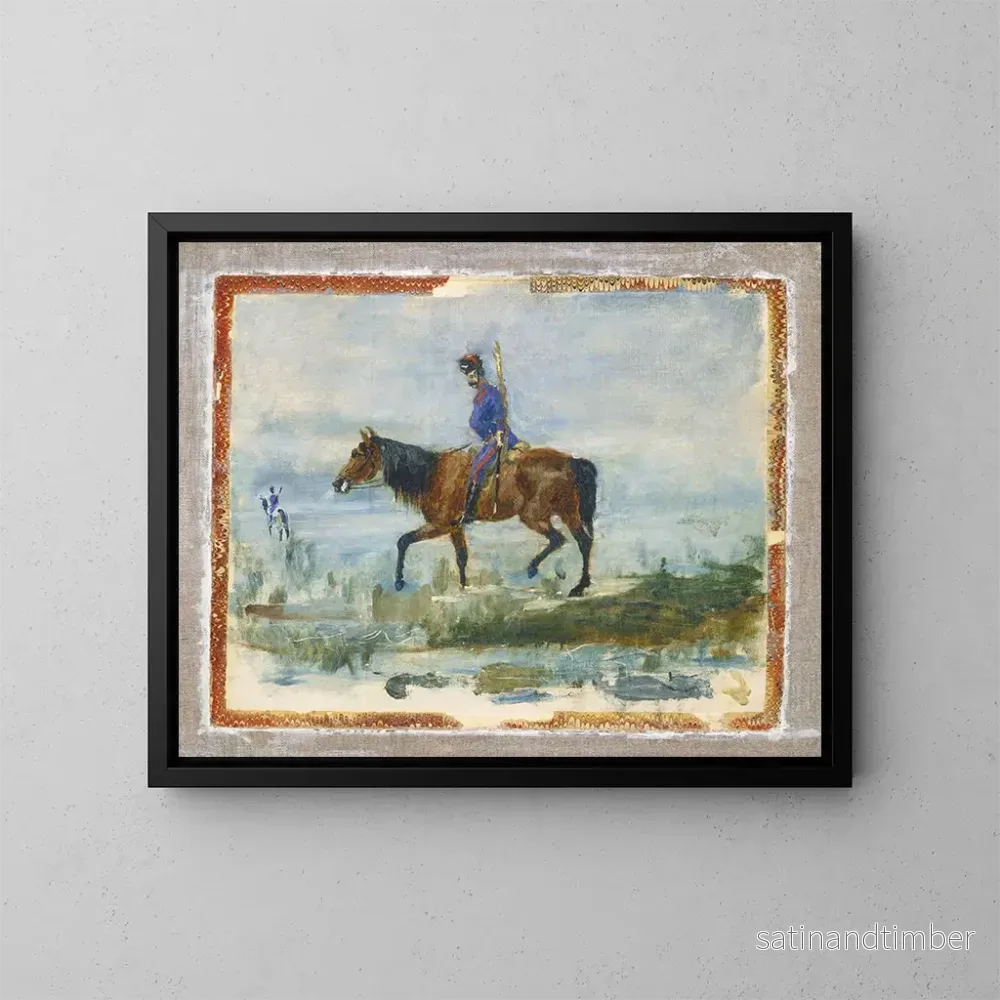 Reproduktion av målningen Hussards - Henri de Toulouse-Lautrec