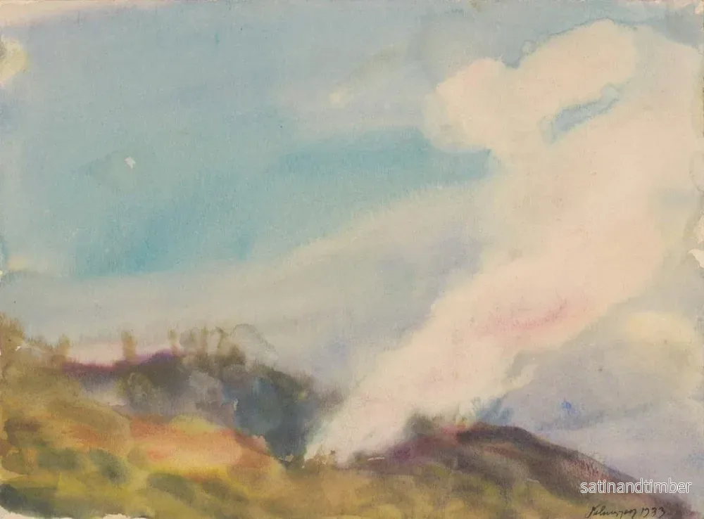 Reproduktion av målningen Feu d'automne flamboyant - Zolo Palugyay - Bild 2
