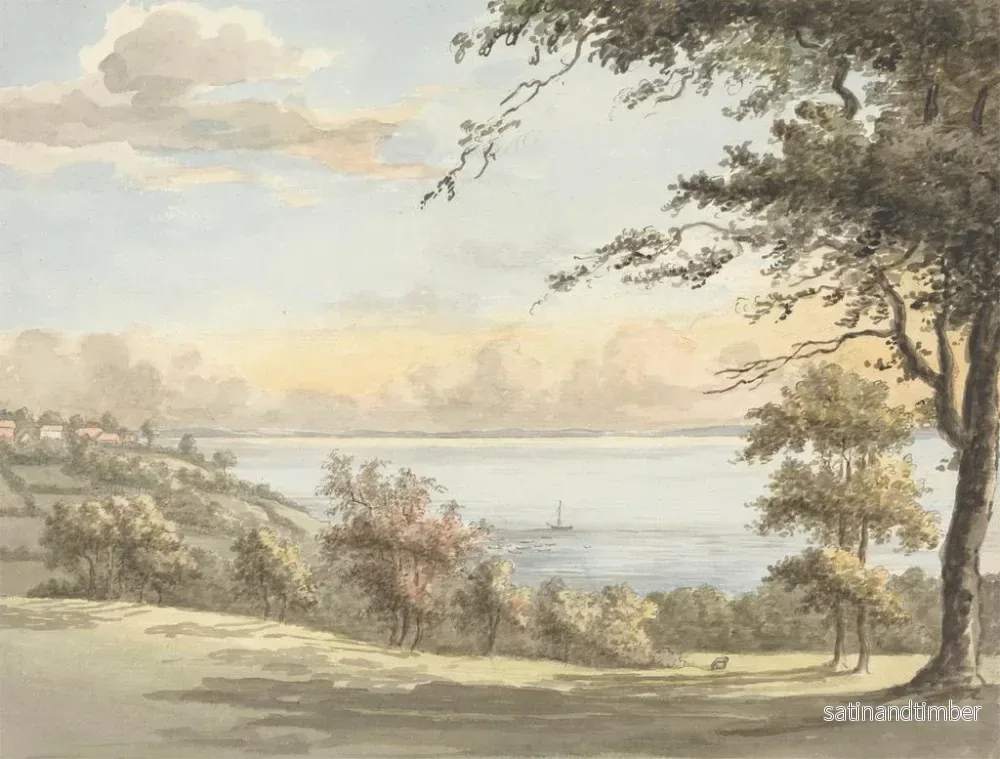 Reproduktion av målningen Sables du prieuré, Isle of Wight - William P. Sherlock - Bild 2