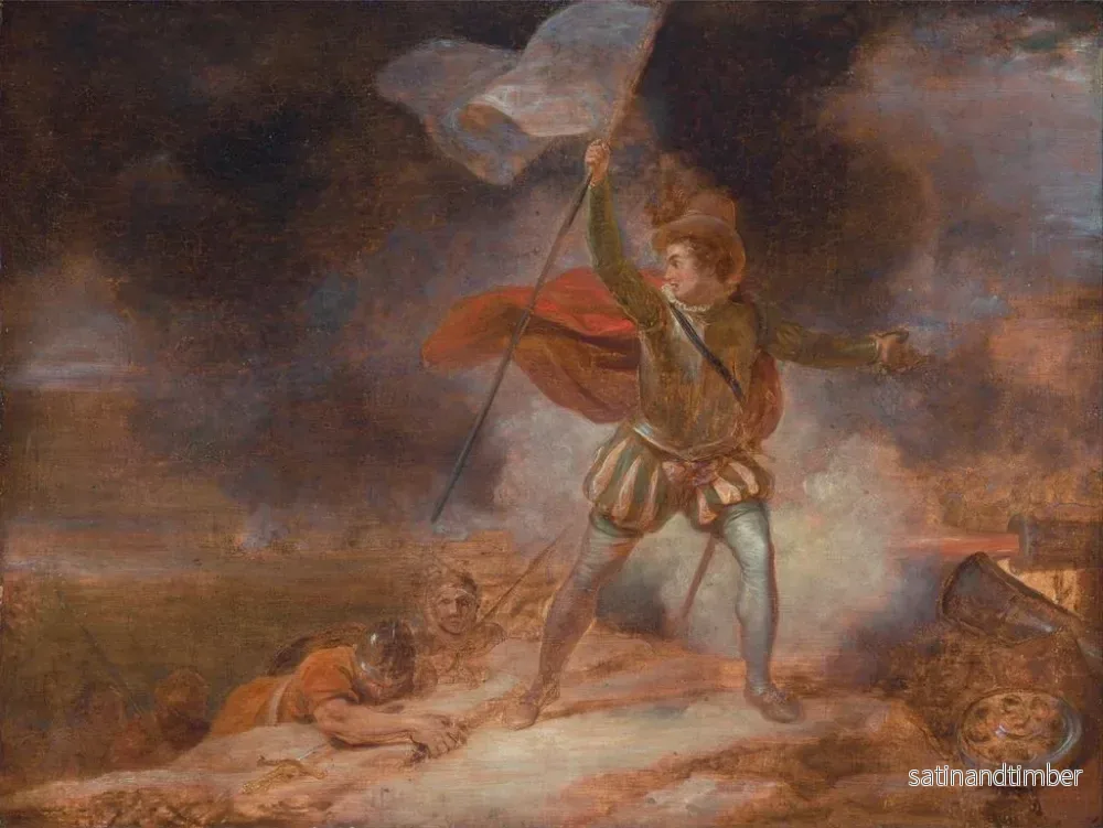 Reproduktion Les Sept Âges de l'Homme – Robert Smirke — Soldaten - Bild 2