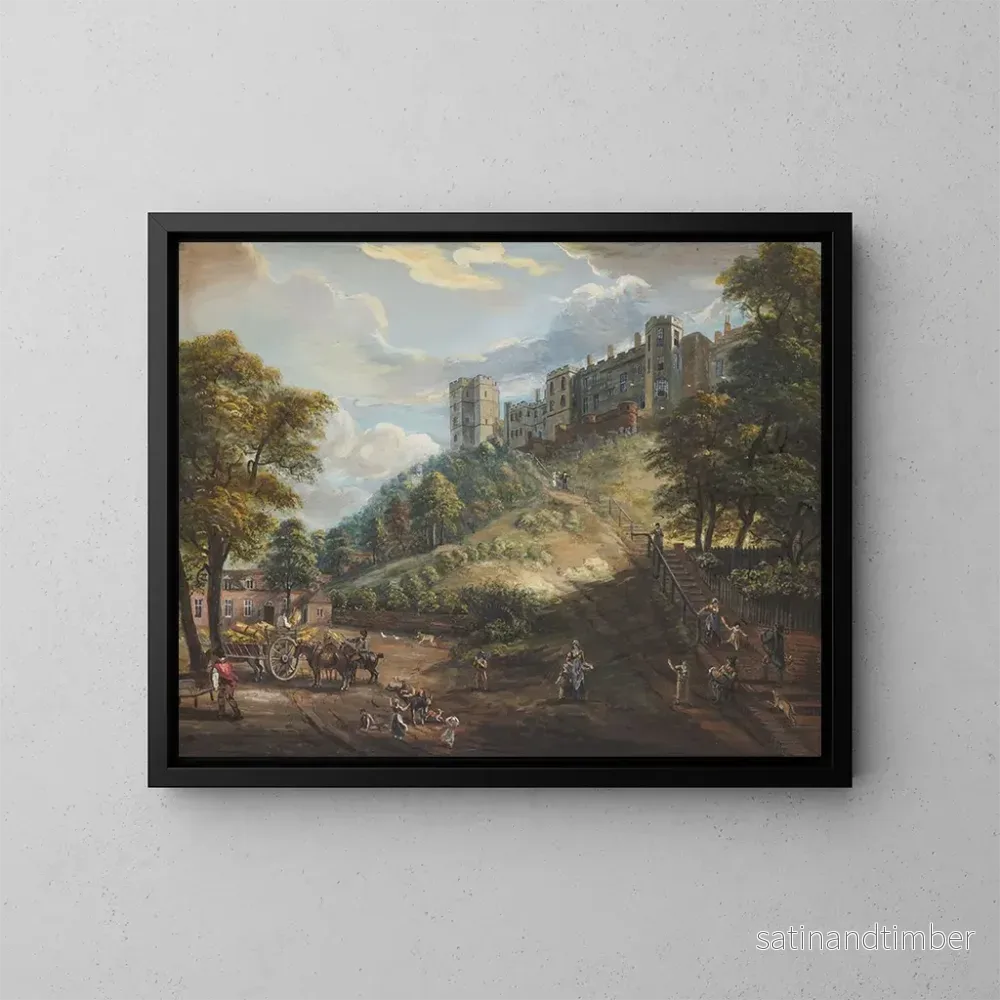 Reproduktion av målningen Les Cent Marches du Château de Windsor – Paul Sandby Reproduktion av målningen Les Cent Marches du Château de Windsor – Paul Sandby