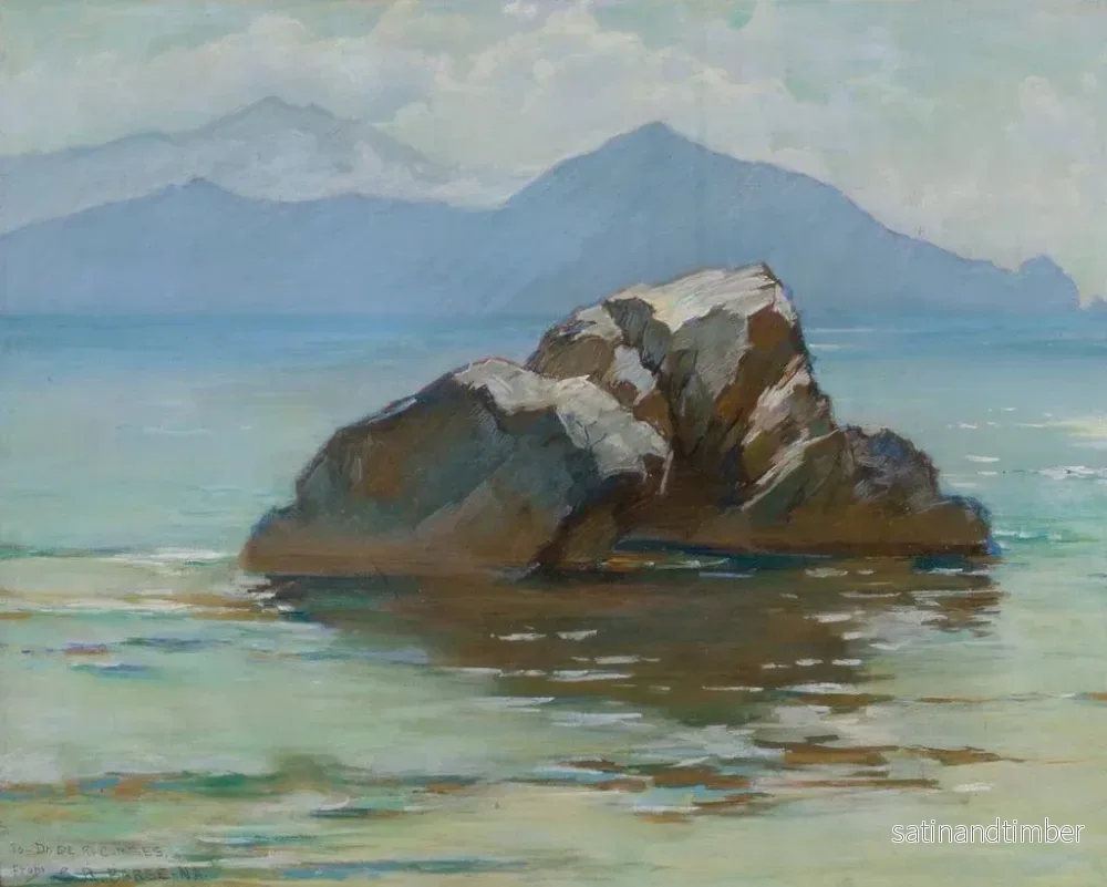 Reproduktion av målningen La péninsule de Sorrente depuis Capri - George Randolph Barse - Bild 2
