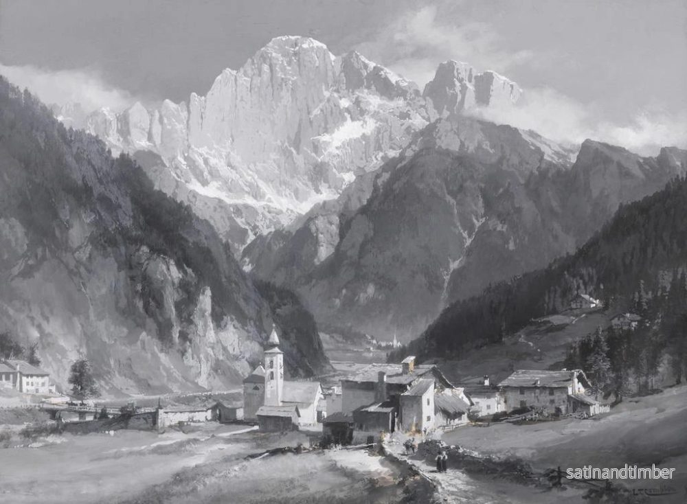 Reproduktion av målningen Mont Civetta - Edward Theodore Compton - Bild 2