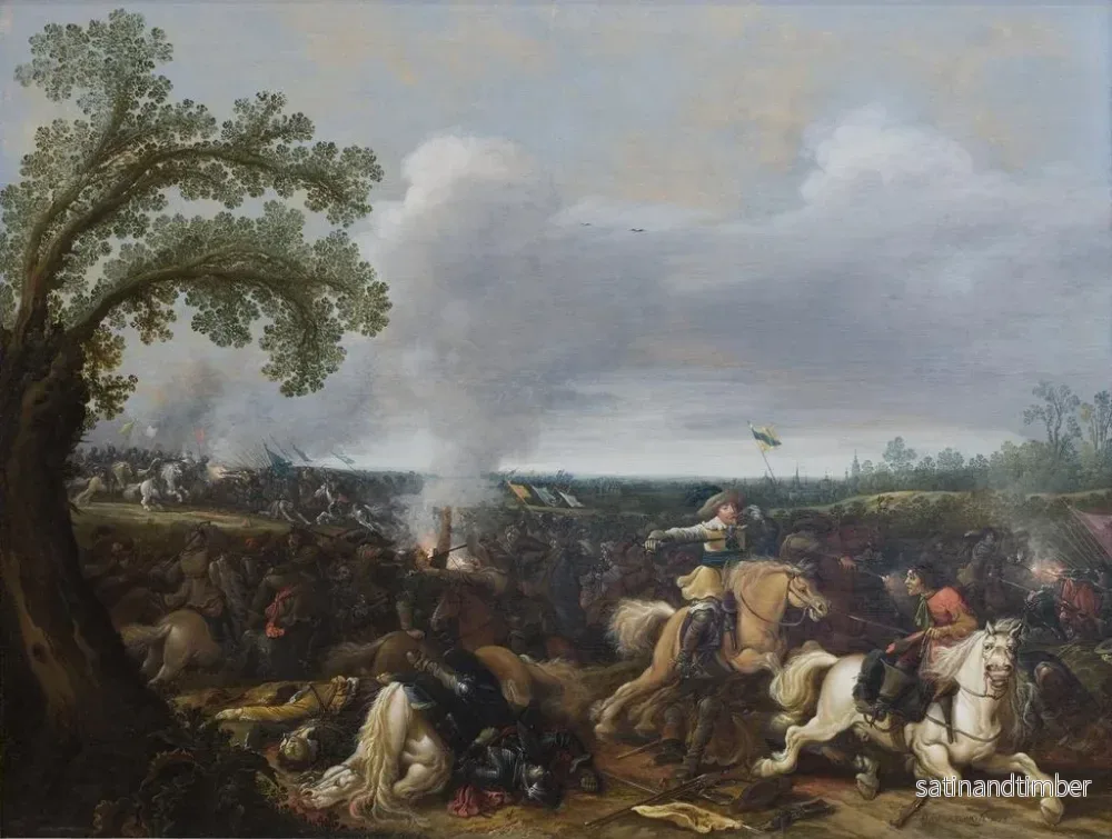 Reproduktion av målningen av kung Gustaf II Adolf av Sverige vid slaget vid Lützen, 16 november 1632 - Jan Asselijn - Bild 2