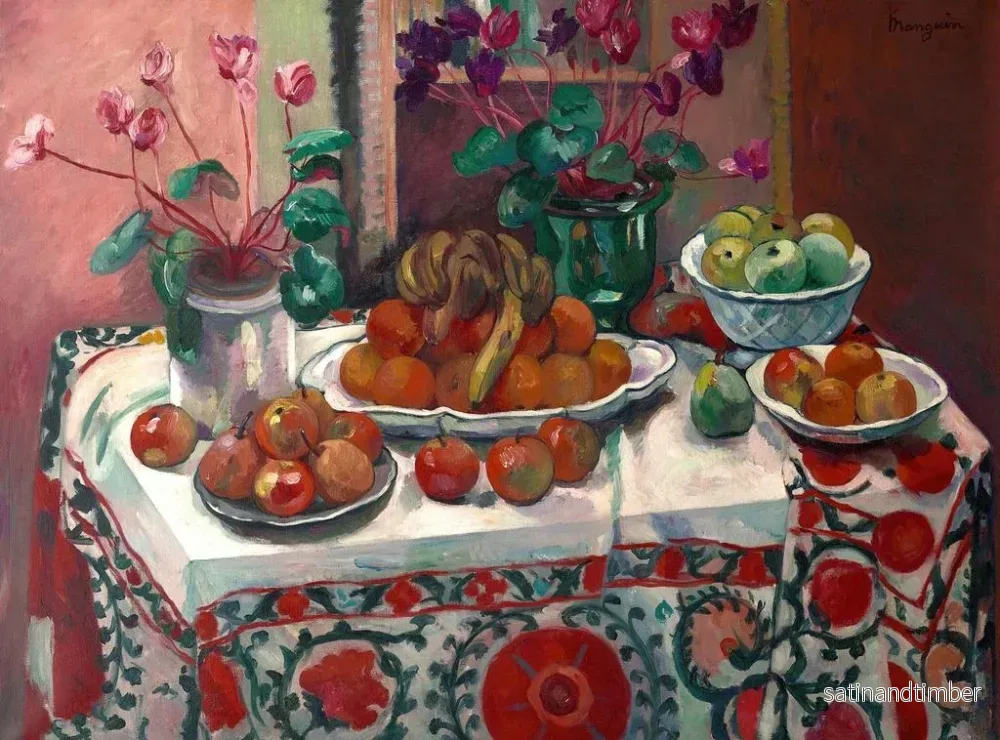 Reproduktion av målningen Naturtavla med klockor - Henri Manguin - Bild 2