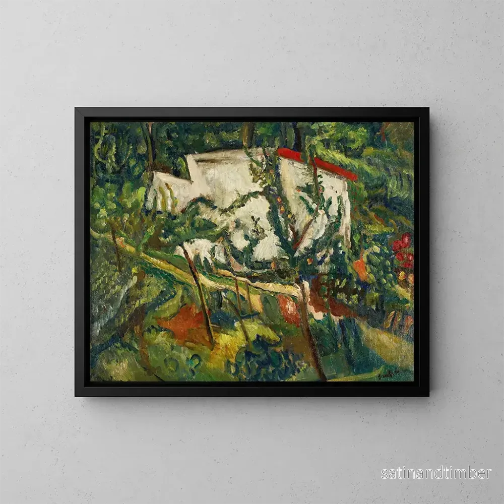 Reproduktion av målningen Maison de Clamart - Chaïm Soutine