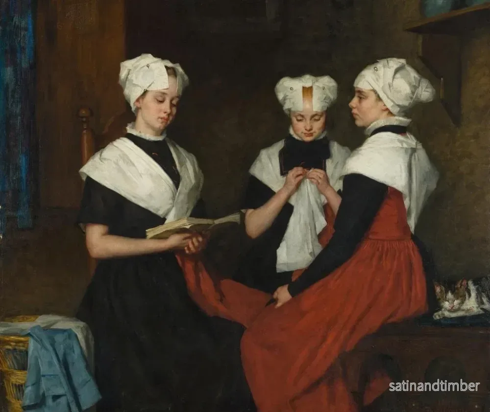 Reproduktion av målningen av tre föräldralösa från staden Amsterdam - Thérèse Schwartze - Bild 2