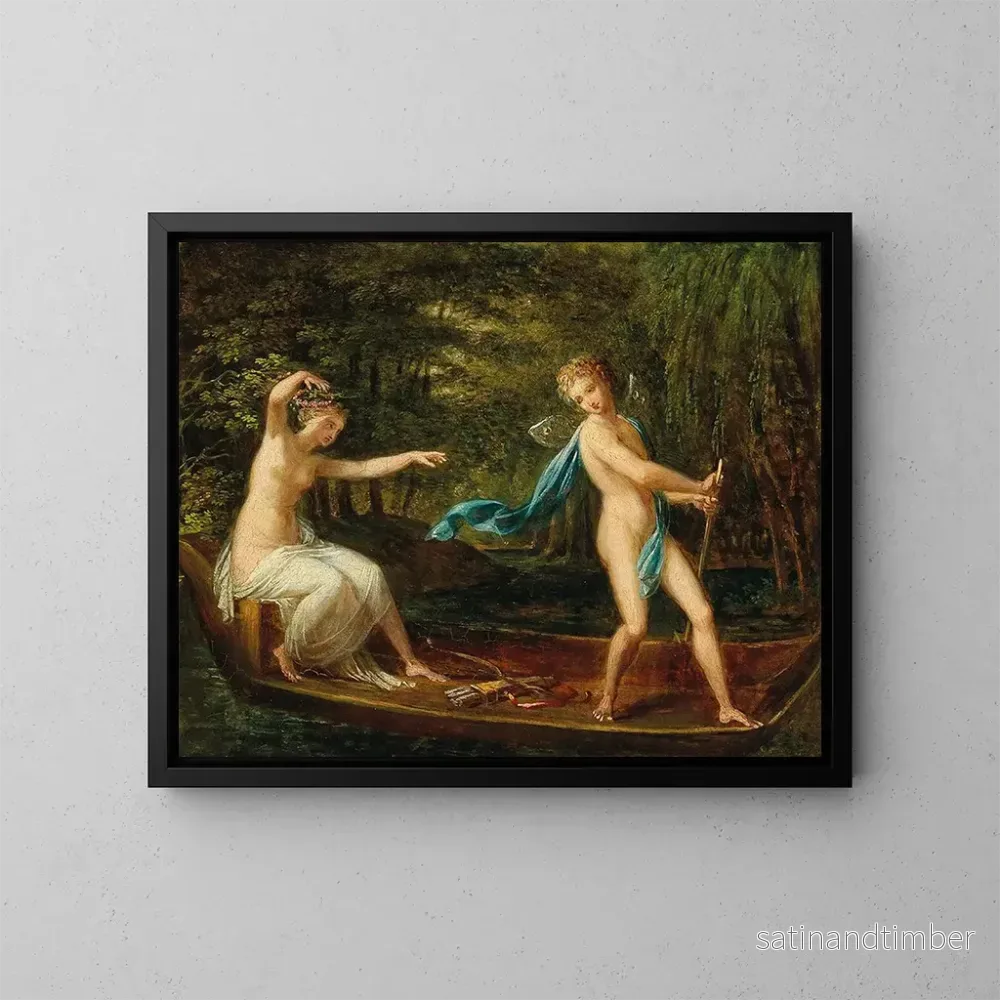 Reproduktion av målningen Cupidon och Psyche - Philipp Friedrich von Hetsch