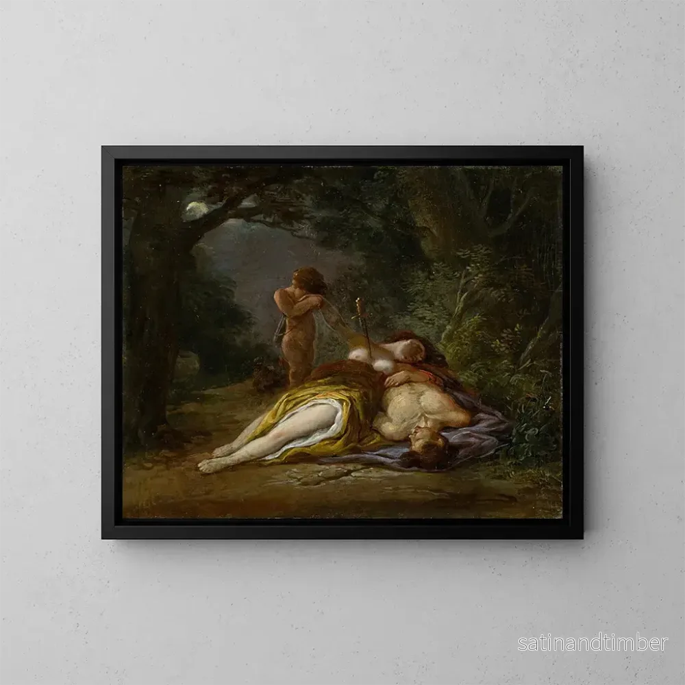Reproduktion av målningen Pyramus och Thisbé - Maximilian Neustück