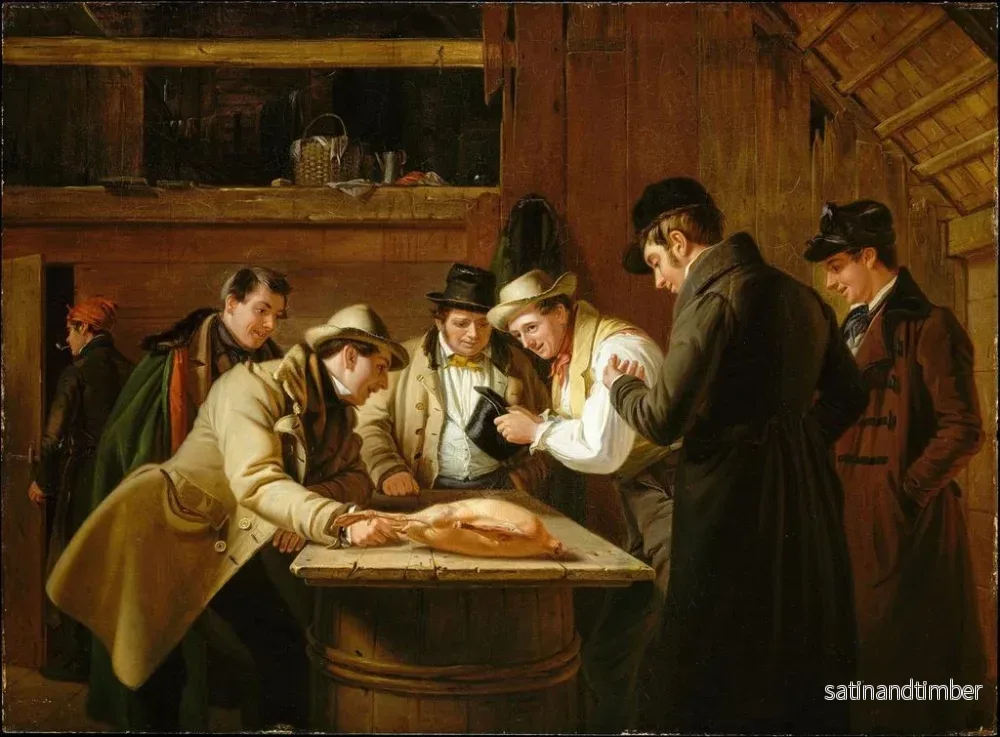 Reproduktion av målningen La tombola pour l'oie - William Sidney Mount - Bild 2