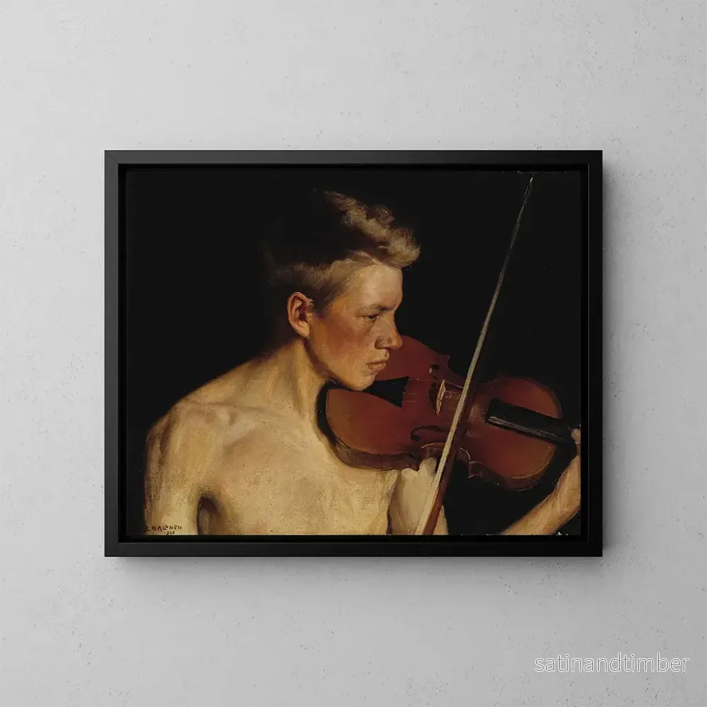 Reproduktion av målningen Le Violoniste - Pekka Halonen
