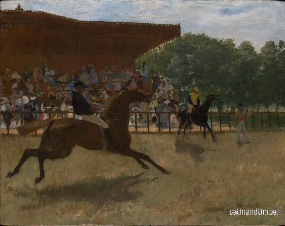 Reproduktion av målningen Le Faux Départ - Edgar Degas - Bild 2
