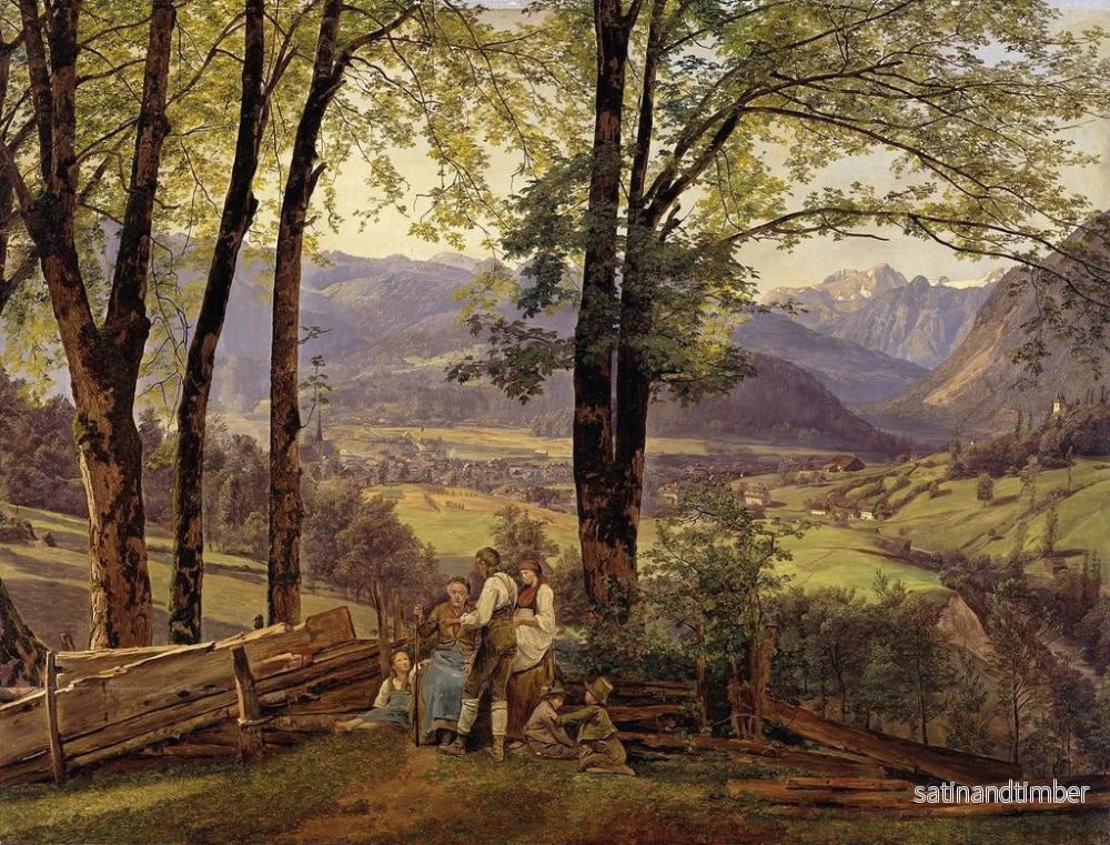 Reproduktion av målningen Vue d'Ischl - Ferdinand Georg Waldmüller - Bild 2