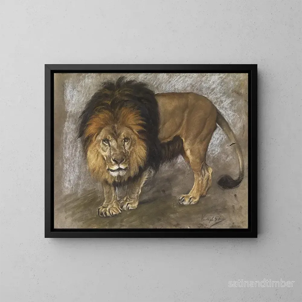 Reproduktion av målningen Lion marchant – Géza Vastagh Reproduktion av målningen Lion marchant – Géza Vastagh