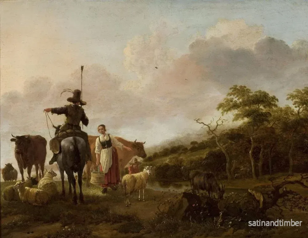 Reproduktion av målningen Landskapslandskap - Jan Baptist Wolfaerts - Bild 2