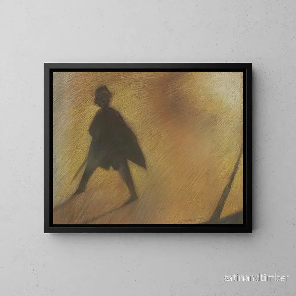 Reproduktion av målningen La fin d'une belle journée Figure en contre-jour - Léon Spilliaert
