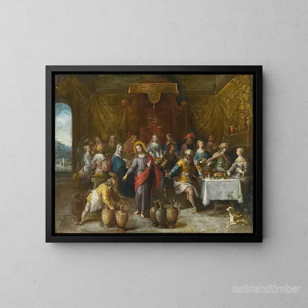 Reproduktion av målningen Les Noces de Cana - Frans Francken le Jeune